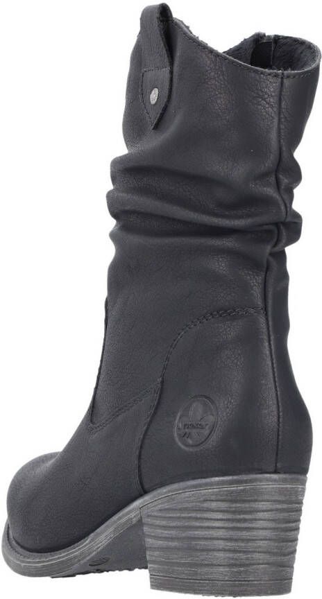 Rieker Cowboylaarsjes cowboylaarzen slouchy schacht blokhak met binnenrits