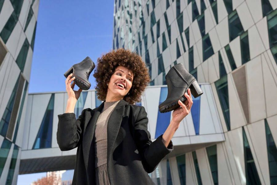 Rieker Enkellaarsjes plateaulaarzen blokhak in elegante look