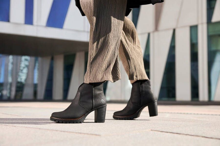 Rieker Enkellaarsjes plateaulaarzen blokhak in elegante look