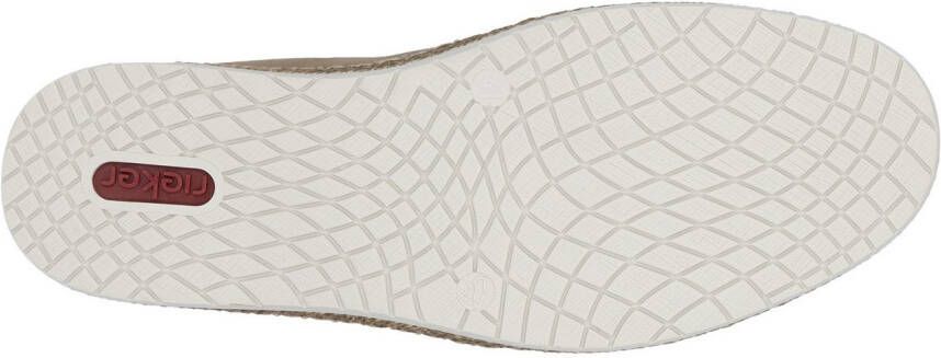 Rieker Espadrilles Slipper strand schoen zomerschoen met stretchinzetten