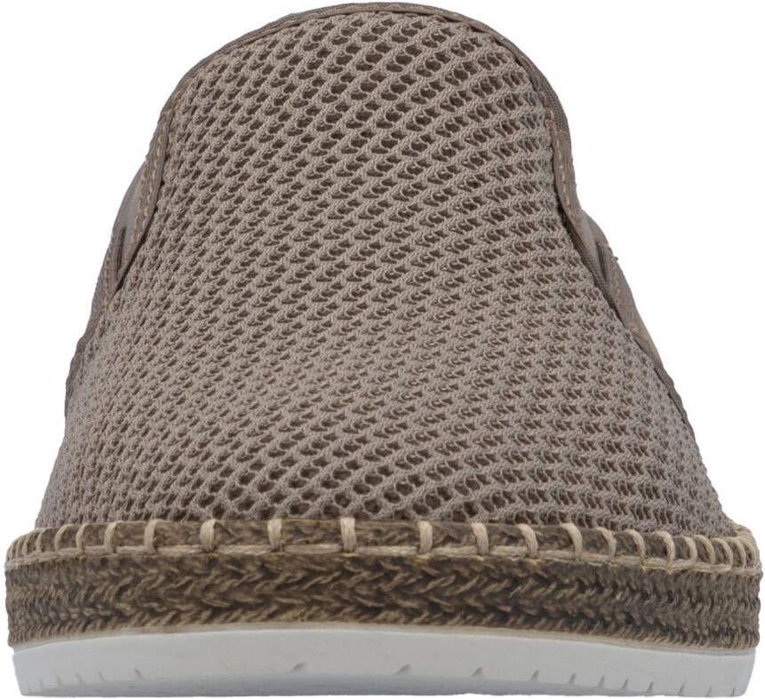 Rieker Espadrilles Slipper strand schoen zomerschoen met stretchinzetten