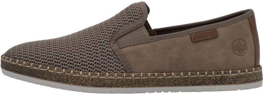 Rieker Espadrilles Slipper strand schoen zomerschoen met stretchinzetten