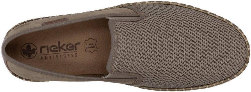 Rieker Espadrilles Slipper strand schoen zomerschoen met stretchinzetten