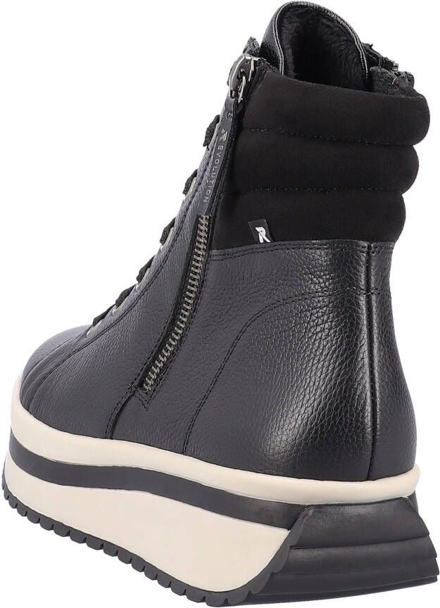Rieker EVOLUTION Hoge veterschoenen plateaulaarsjes high top sneakers with two zippers