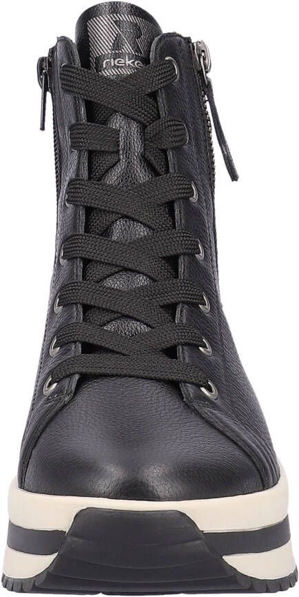 Rieker EVOLUTION Hoge veterschoenen plateaulaarsjes high top sneakers with two zippers