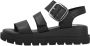 Rieker Zwarte Open Platte Sandalen Vrouwen Black Dames - Thumbnail 18