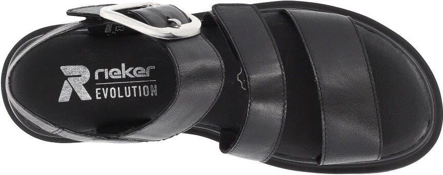 Rieker EVOLUTION Plateausandalen zomerschoen sandaal plateauhak met klittenbandsluitingen