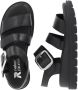 Rieker Zwarte Open Platte Sandalen Vrouwen Black Dames - Thumbnail 20