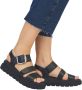 Rieker Zwarte Open Platte Sandalen Vrouwen Black Dames - Thumbnail 21