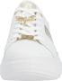 Rieker Trendy witte leren sneakers met gouden libelledetail White Dames - Thumbnail 9