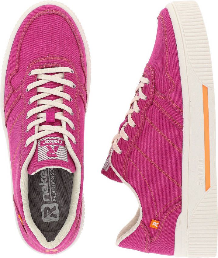 Rieker EVOLUTION Plateausneakers met uitneembare inzet vrijetijdsschoen lage schoen veterschoen