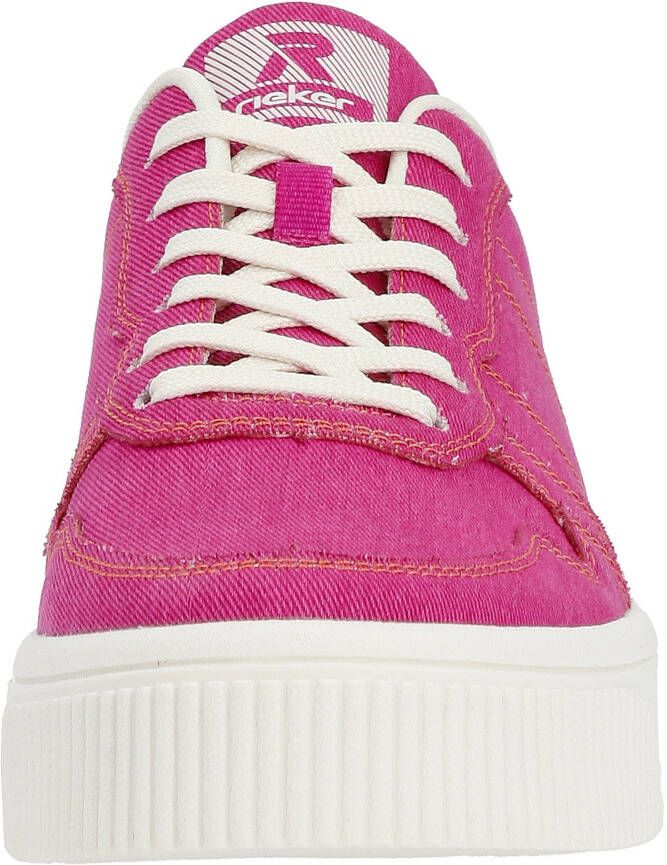 Rieker EVOLUTION Plateausneakers met uitneembare inzet vrijetijdsschoen lage schoen veterschoen