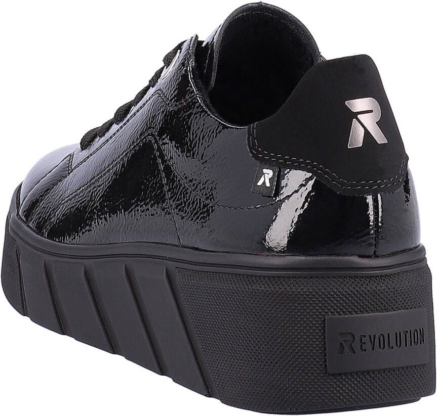 Rieker EVOLUTION Plateausneakers vrijetijdsschoen lage schoen veterschoen met modieuze plateauzool