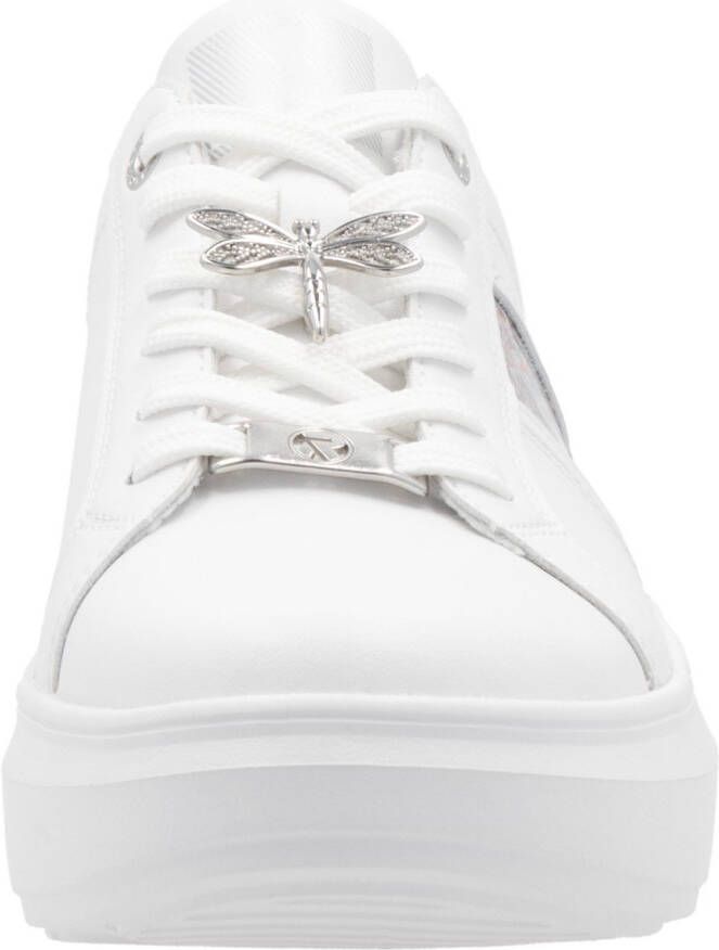 OTTO RIEKER Sport Plateausneakers met stijlvolle metallic-details vrijetijdsschoen lage schoen veterschoen