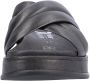 Rieker Comfortabele Zwarte Leren Zomerslipper Black Dames - Thumbnail 15