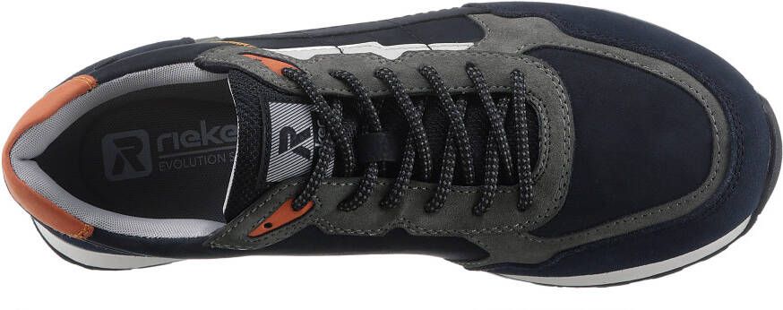 Rieker EVOLUTION Sneakers vrijetijdsschoen lage schoen veterschoen met contrastdetails