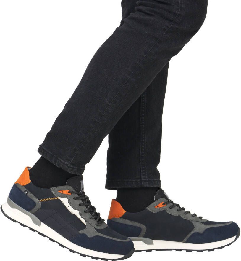 Rieker EVOLUTION Sneakers vrijetijdsschoen lage schoen veterschoen met contrastdetails