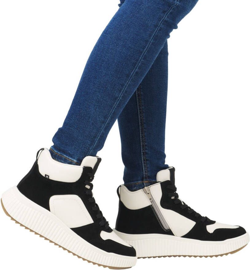 Rieker EVOLUTION Sneakers vrijetijdsschoen high top sneaker veterschoenen schachtvering