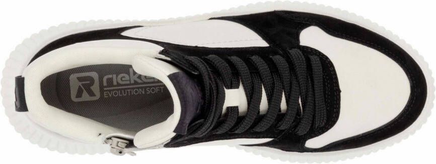 Rieker EVOLUTION Sneakers vrijetijdsschoen high top sneaker veterschoenen schachtvering