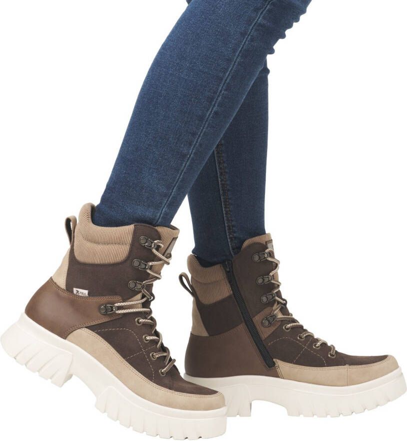 Rieker EVOLUTION Veterschoenen outdoorboots winterboots met waterafstotende r-tex-membraan