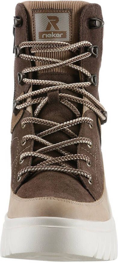Rieker EVOLUTION Veterschoenen outdoorboots winterboots met waterafstotende r-tex-membraan