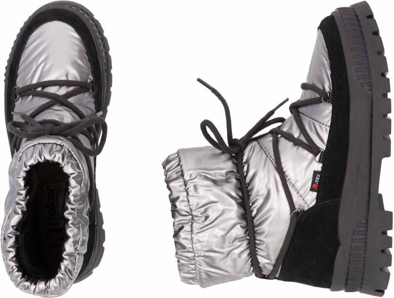 Rieker EVOLUTION Winterlaarzen snowboots veterschoenen met waterafstotende tex-membraan