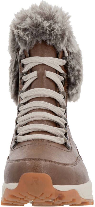Rieker EVOLUTION Winterlaarzen Hightop sneakers veterschoenen winterlaarzen met lamswolvoering