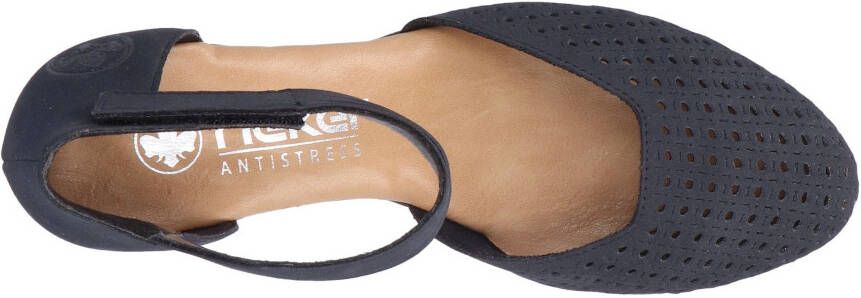 Rieker Gesppumps avondschoen feestelijke schoen trechterhak met klittenbandsluiting
