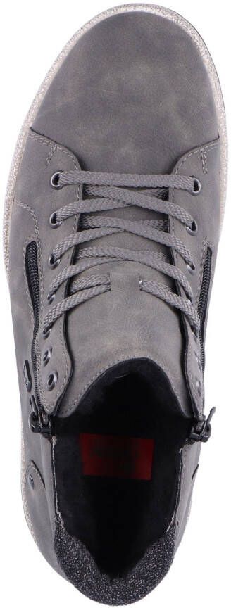 Rieker Hoge veterschoenen met twee ritsen vrijetijdsschoen veterschoen