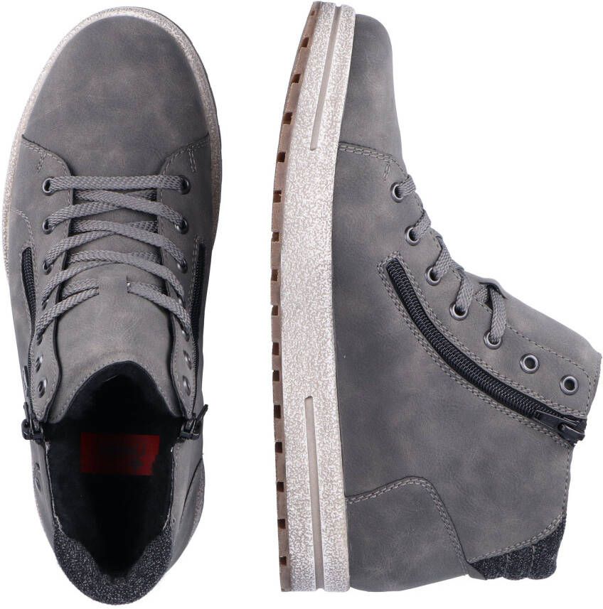 Rieker Hoge veterschoenen met twee ritsen vrijetijdsschoen veterschoen