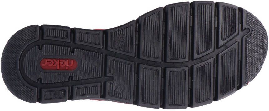 Rieker Hoge veterschoenen veterschoen high top sneaker veterschoen met contraststiksel