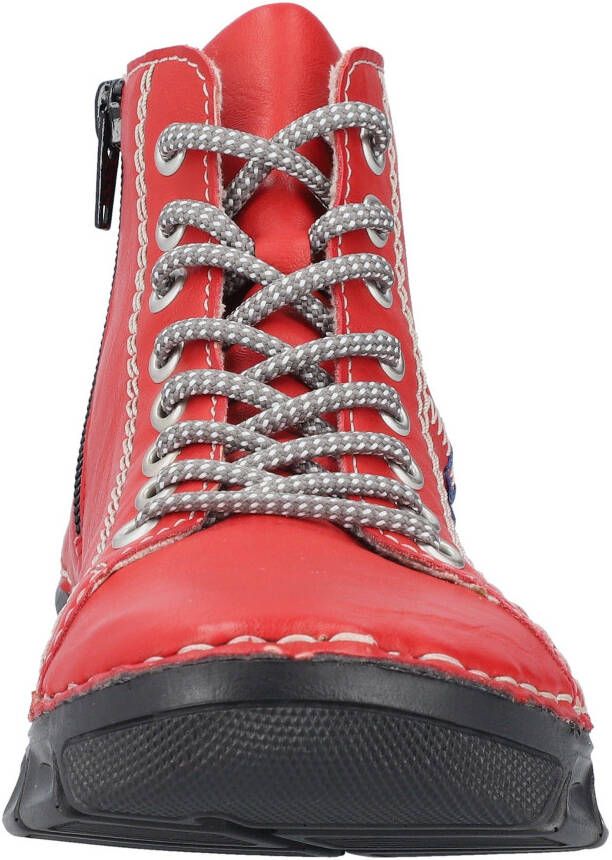 Rieker Hoge veterschoenen veterschoen high top sneaker veterschoen met contraststiksel