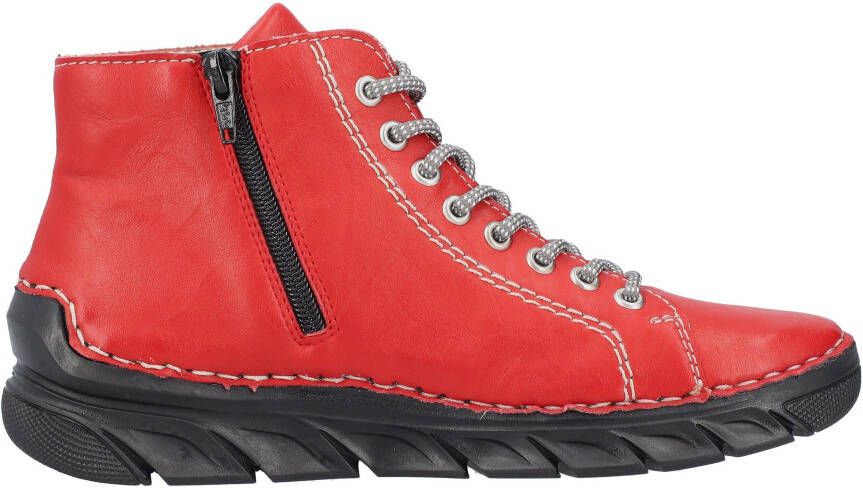 Rieker Hoge veterschoenen veterschoen high top sneaker veterschoen met contraststiksel