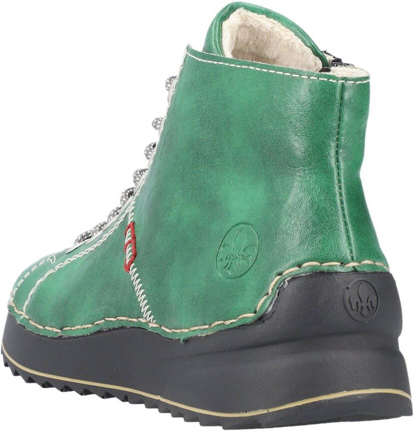 Rieker Hoge veterschoenen met modieuze profielzool
