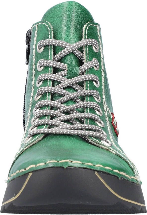 Rieker Hoge veterschoenen met modieuze profielzool