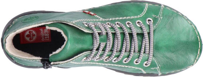 Rieker Hoge veterschoenen met modieuze profielzool