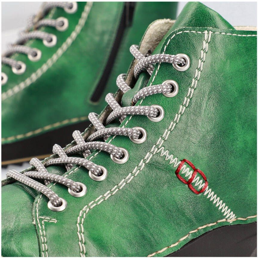 Rieker Hoge veterschoenen met modieuze profielzool