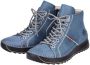 Rieker Hoge veterschoenen met decoratieve stiksels - Thumbnail 8