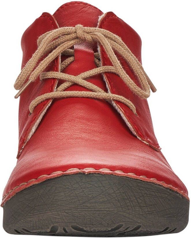 Rieker Hoge veterschoenen enkellaars veterschoen met kadernaad