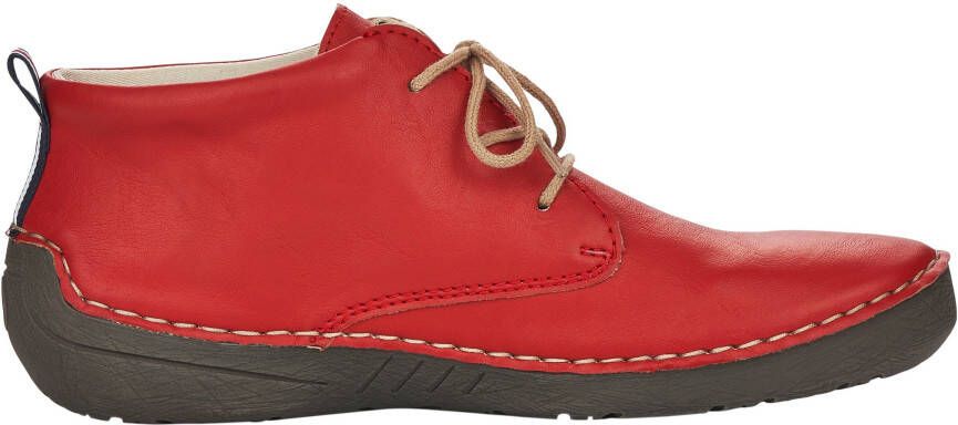 Rieker Hoge veterschoenen enkellaars veterschoen met kadernaad