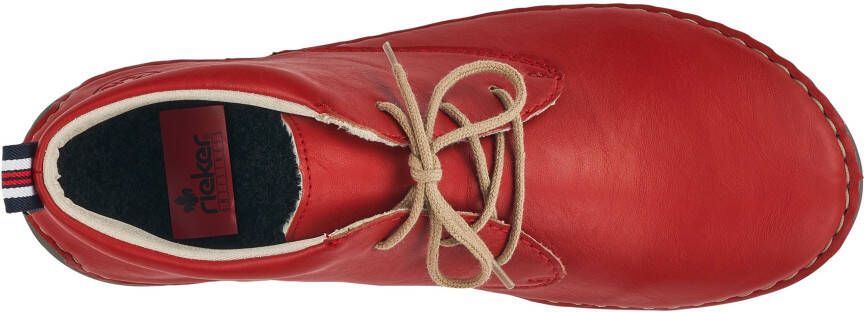 Rieker Hoge veterschoenen enkellaars veterschoen met kadernaad