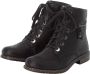 Rieker Hoge veterschoenen veterschoen blokhak met decoratieve rits aan de buitenkant - Thumbnail 6