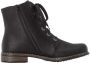 Rieker Hoge veterschoenen veterschoen blokhak met decoratieve rits aan de buitenkant - Thumbnail 7