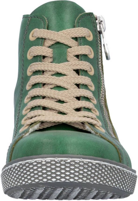 Rieker Hoge veterschoenen veterschoen casual laarzen met rits aan de buitenkant