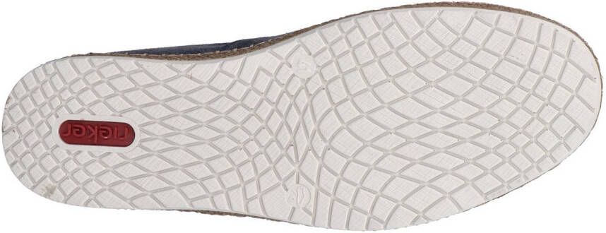 Rieker Instappers instapschoen casual slipper moccasin met perforatie