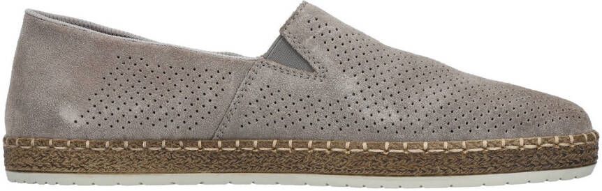 Rieker Instappers instapschoen casual slipper moccasin met perforatie