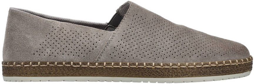 Rieker Instappers instapschoen casual slipper moccasin met perforatie