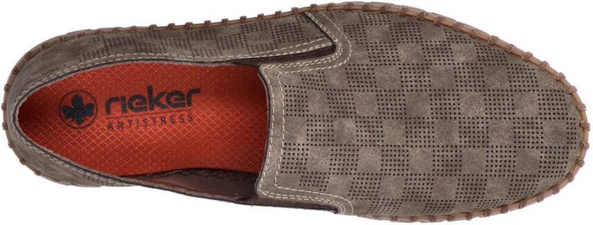 Rieker Instappers loafer instapschoen casual slipper met kleine stretch-inzetten