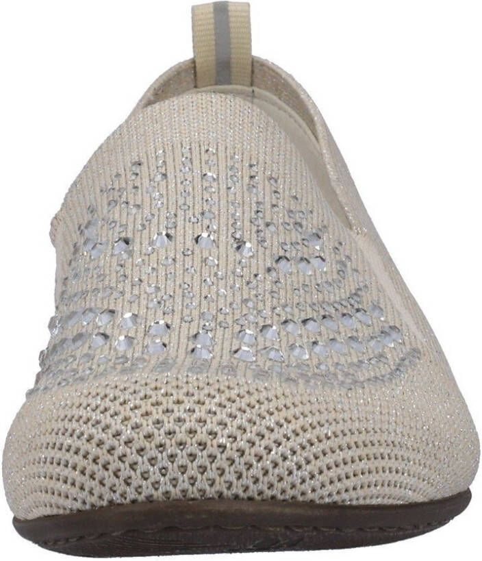 Rieker Instappers Loafer zakelijke schoen versierd met strass-steentjes