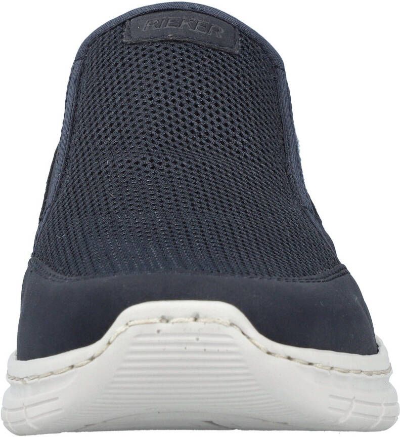 Rieker Instappers Vrijetijdsschoen slipper halfschoen in materiaalmix.